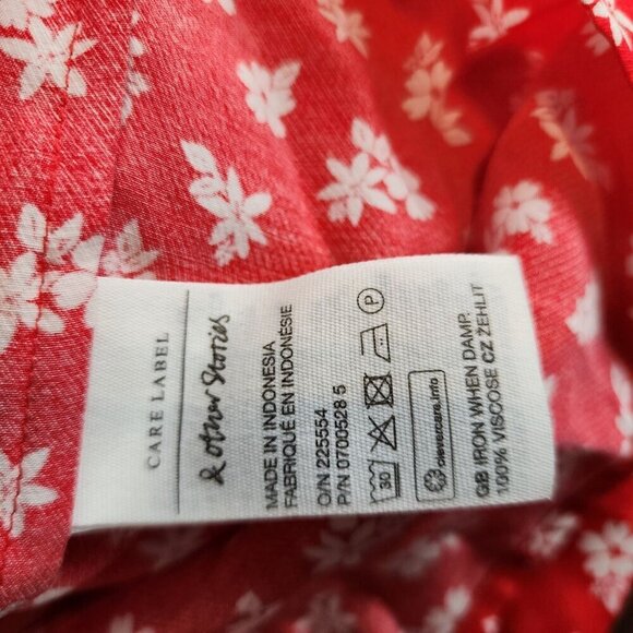 Los Angeles Atelier and Other Stories dress size 0 Short sleeve floral front tie - Picture 12 of 13